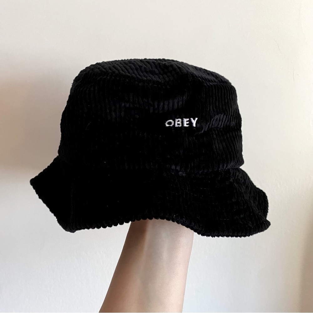 Obey Black Corduroy Bucket Hat